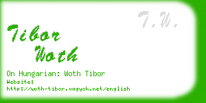 tibor woth business card